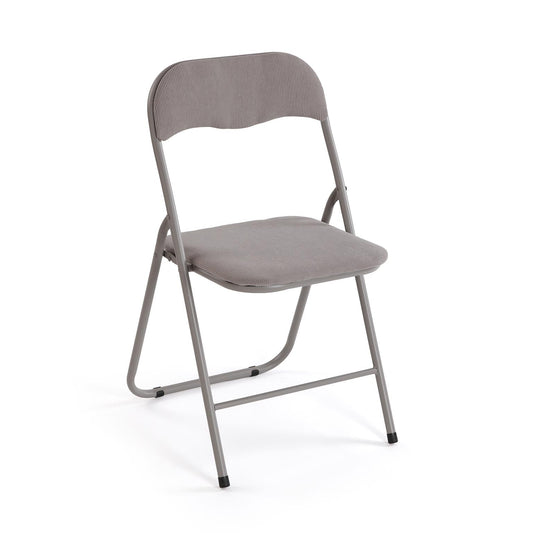 SILLA PLEGABLE LIRA CORDUROY GRIS Versaotoño