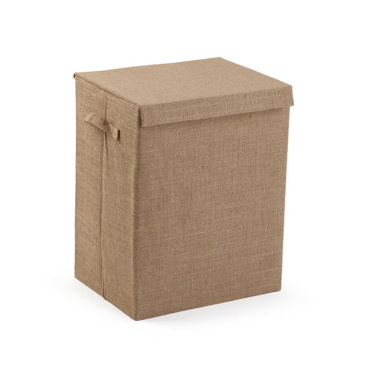 CESTO ROPA RECTANGULAR PLEGABLE  DE JUTE VERSA 2026 JUNIO