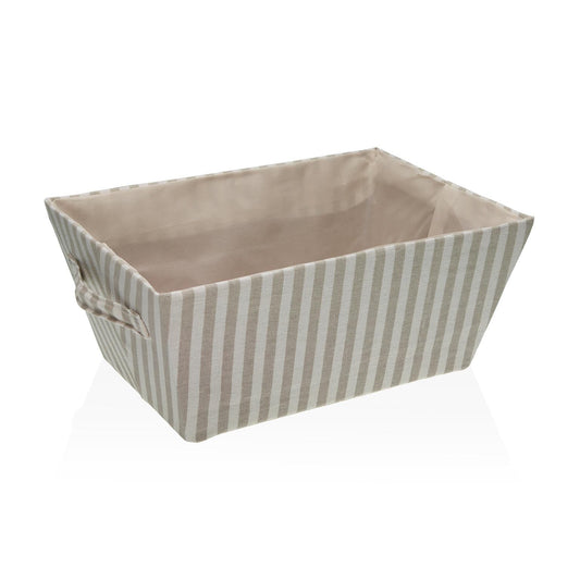 CESTA RECTANGULAR RAYAS GRIS VERSA 2026 JUNIO
