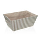 CESTA RECTANGULAR RAYAS GRIS VERSA 2026 JUNIO