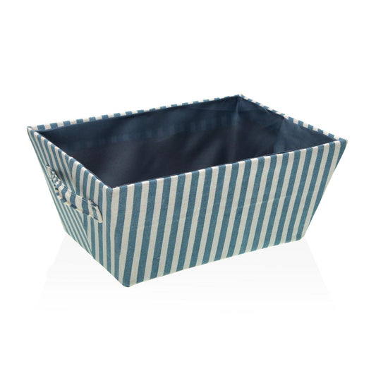 CESTA RECTANGULAR RAYAS  AZUL VERSA 2026 JUNIO