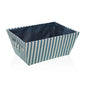 CESTA RECTANGULAR RAYAS  AZUL VERSA 2026 JUNIO