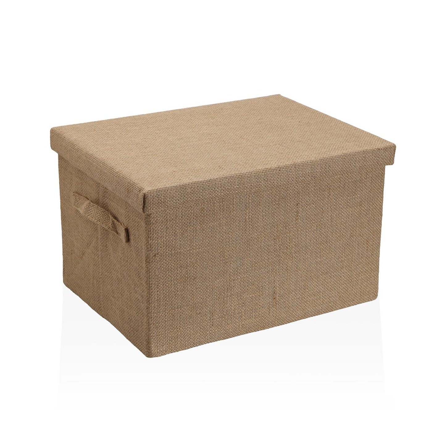 CESTA CON TAPA RECTANGULAR JUTE VERSA 2026 JUNIO