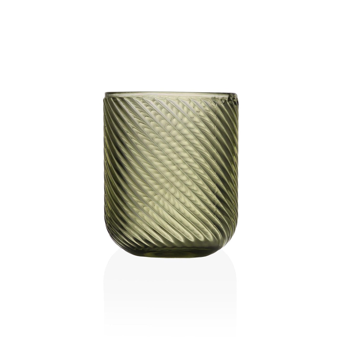 VASO CRISTAL 260ML VERDE VERSA FEBRERO