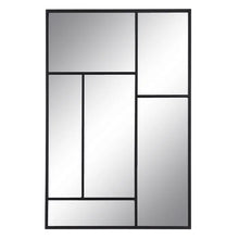 Cargar imagen en el visor de la galería, ESPEJO VENTANA VERTICAL DE DECORACION NEGRO MIRALL 90X90 ESPEJOS IXI