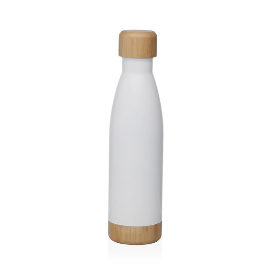 BOTELLA  BLANCA MATE  500ML ACERO INOXIDABLE VERSA8NOV