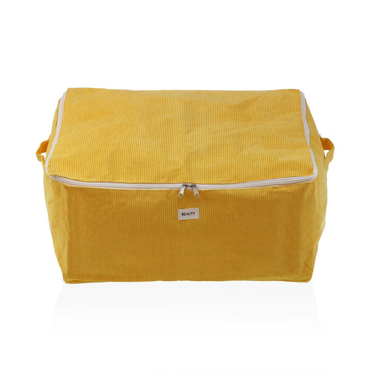 CAJA ALMACENAMIENTO CORDUROY AMARILLA  L VERSA8NOV