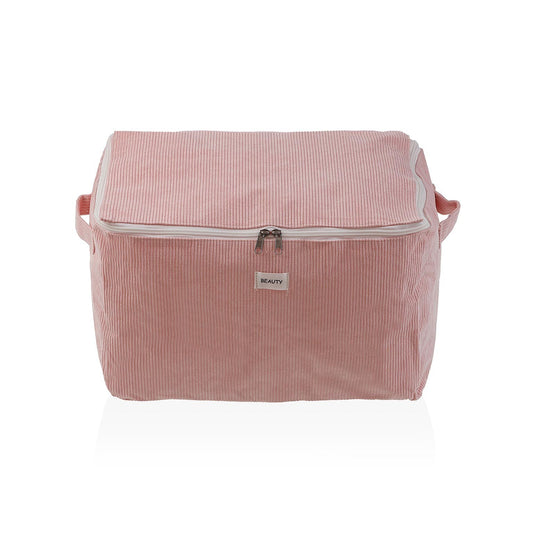 CAJA ALMACENAMIENTO CORDUROY ROSA  M VERSA8NOV