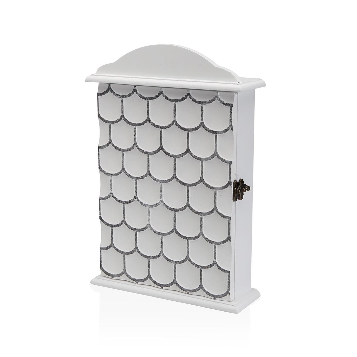 CAJA DE LLAVES BLANCA CON DECORADO DE ESCAMAS VERSA8NOV