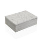CAJA DE TE BLANCA CON DETALLE DE FLORES TALLADAS VERSA8NOV