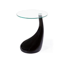 Cargar imagen en el visor de la galería, &lt;p&gt;Mesa baja, diseño, armazón de fibra de vidrio de color blanco, tapa de cristal templado de 50 cms de diámetro. Altura 54 cms. Otros colores disponibles&lt;/p&gt; Grupo sdm JULIO