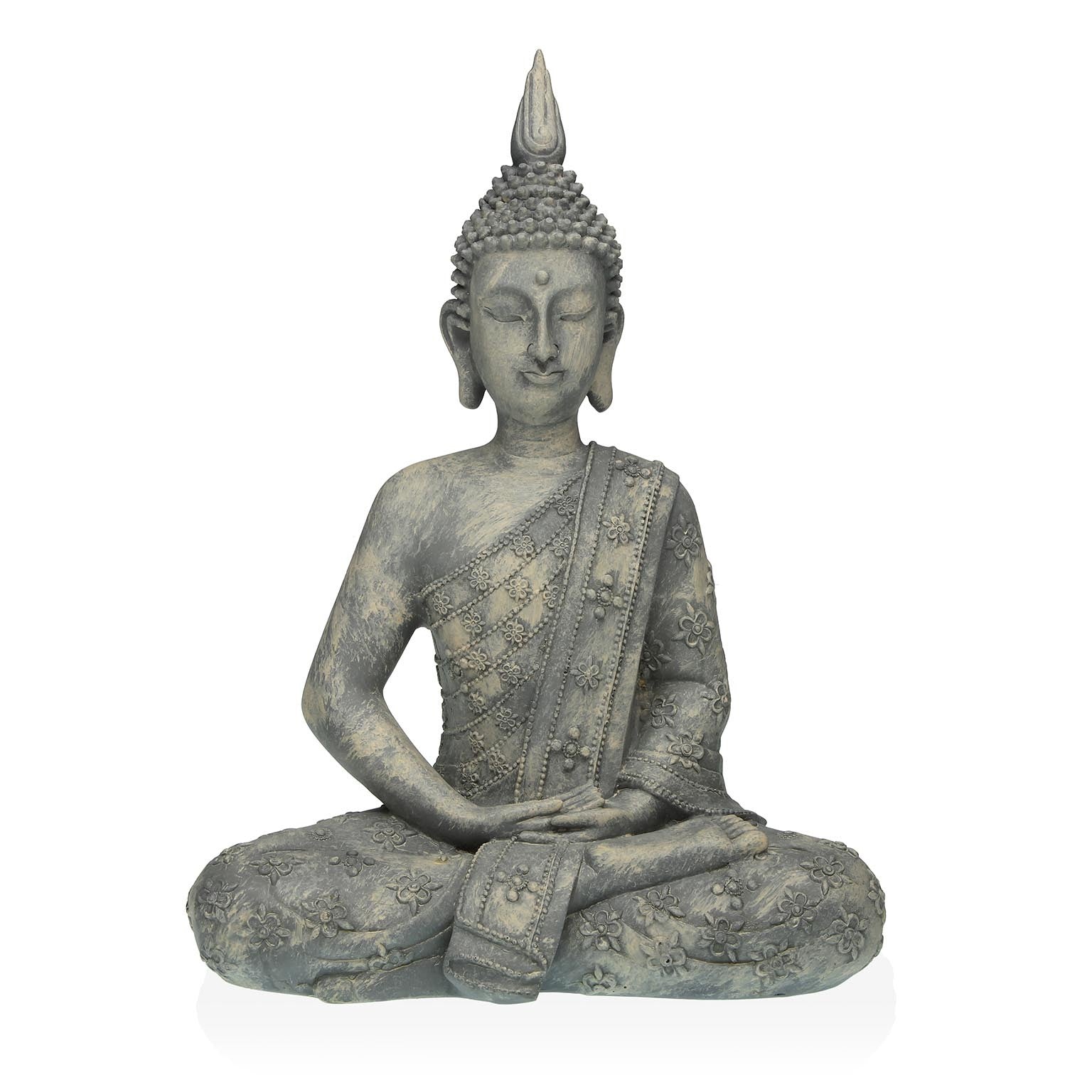 FIGURA BUDA GRIS 28x40CM VERSA8NOV