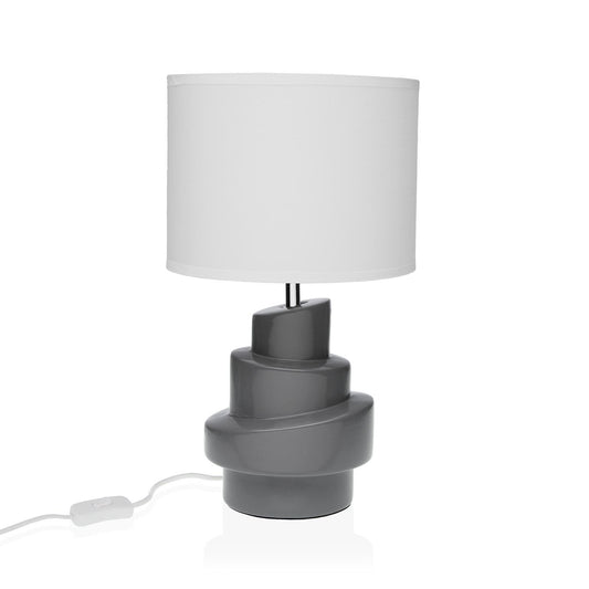 LAMPARA DE MESA BLANCA/GRIS VERSA8NOV