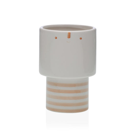 MACETERO CERAMICA CARA BEIGE VERSA8NOV