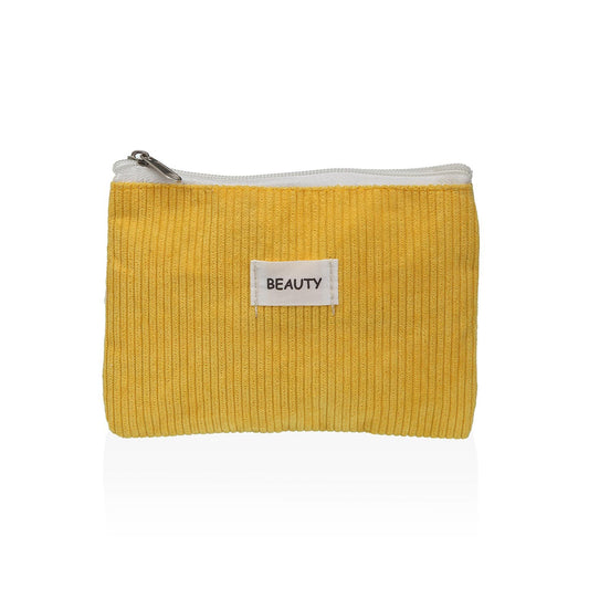 NECESER CORDUROY AMARILLO 17X12CM VERSA8NOV