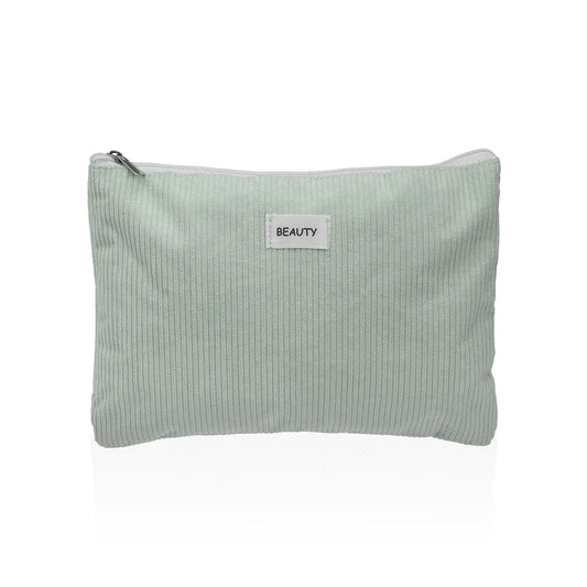 NECESER CORDUROY VERDE 27X19CM VERSA8NOV