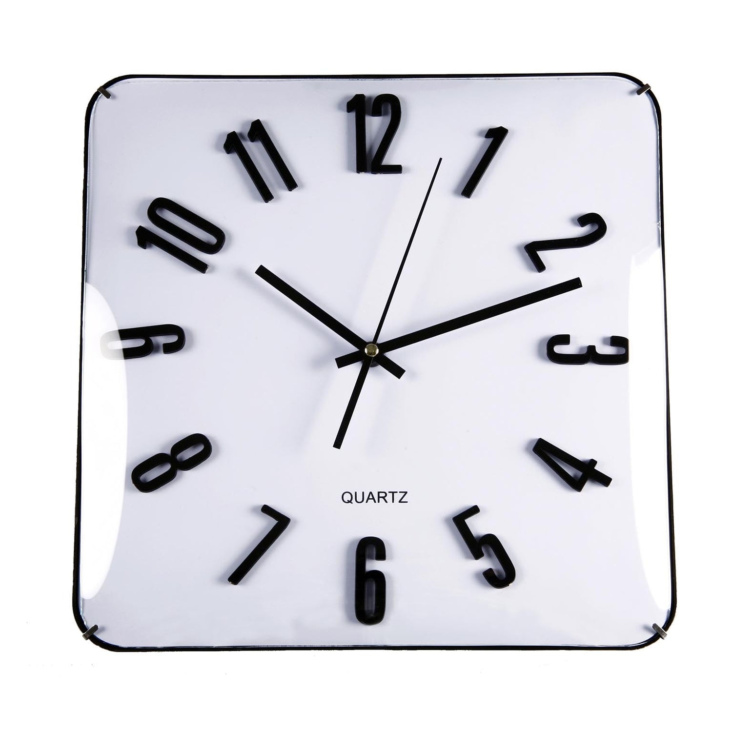 RELOJ CUADRADO BLANCO 31CM VERSA8NOV