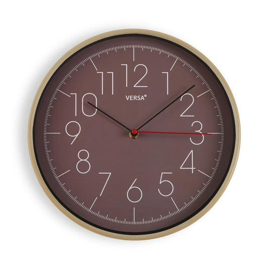 RELOJ DE PARED MARRON ACB MADE VERSA8NOV