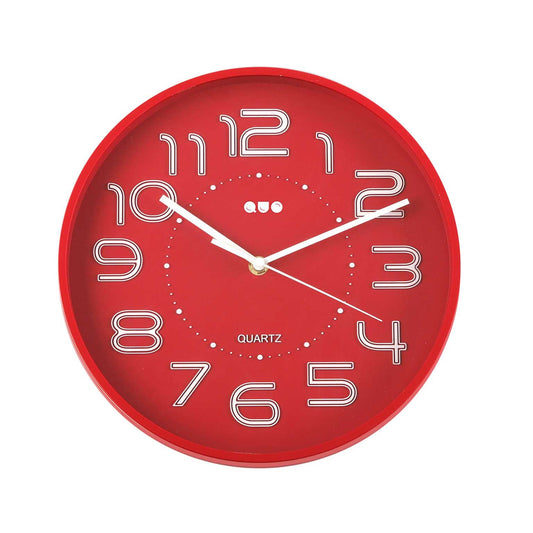 RELOJ DE PARED ROJO 30 CM VERSA8NOV