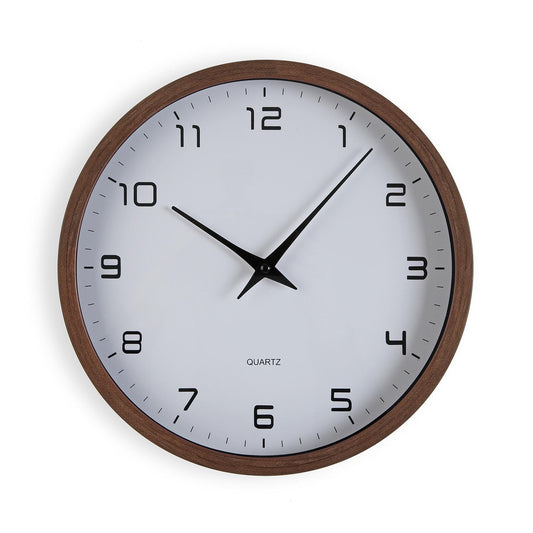 RELOJ ECO MADERA BLANCO 30CM VERSA8NOV