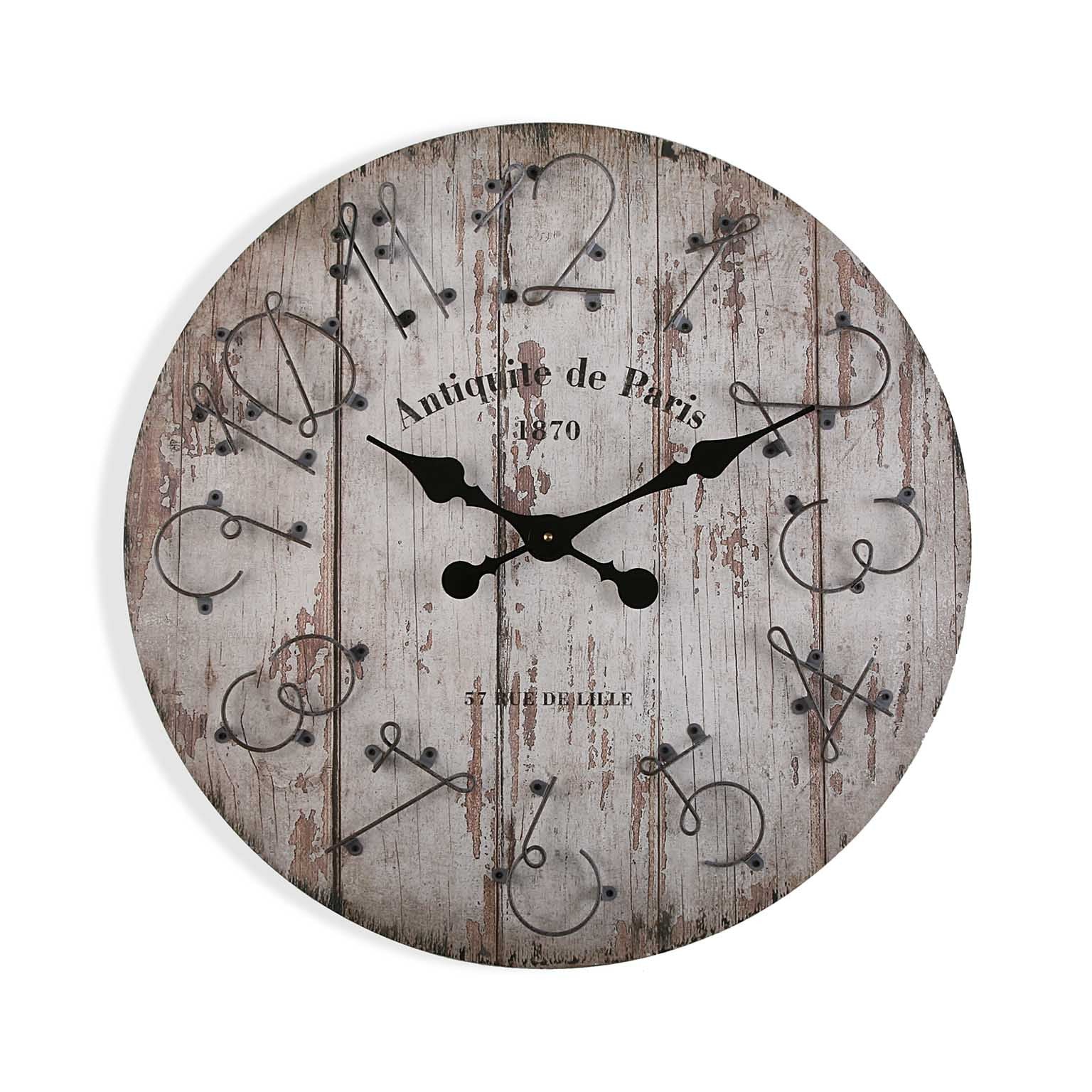 RELOJ PARED MADERA 60 CM 1870 VERSA8NOV