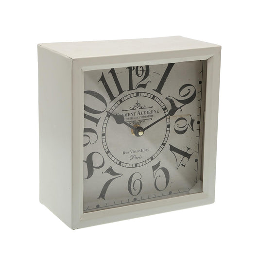 RELOJ SOBREMESA BLANCO CUADRAD VERSA8NOV