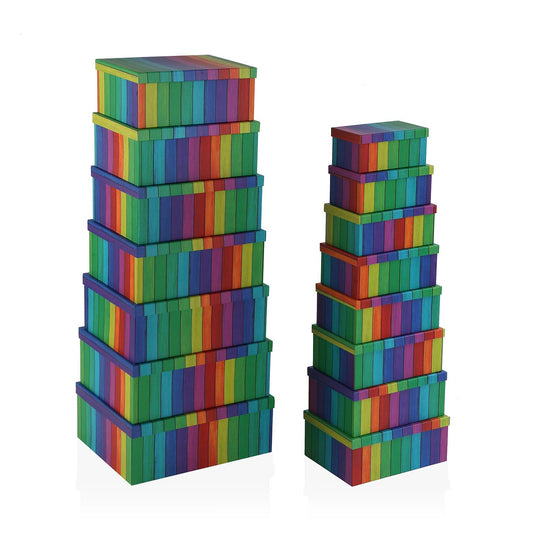 SET 15 CAJAS CARTON RAINBOW VERSA8NOV