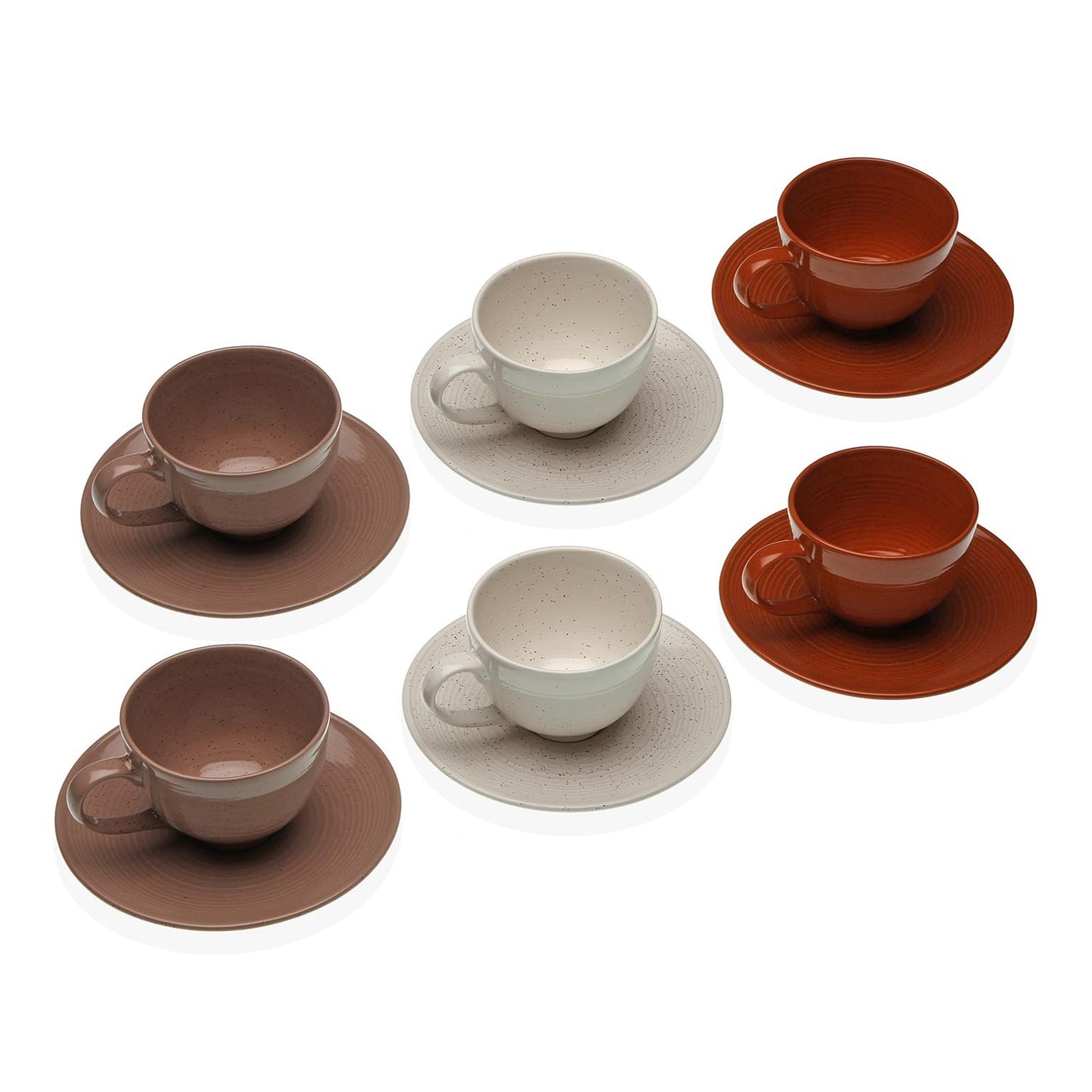 SET 6 TAZAS CAFE CON PLATO ROMANE VERSA8NOV