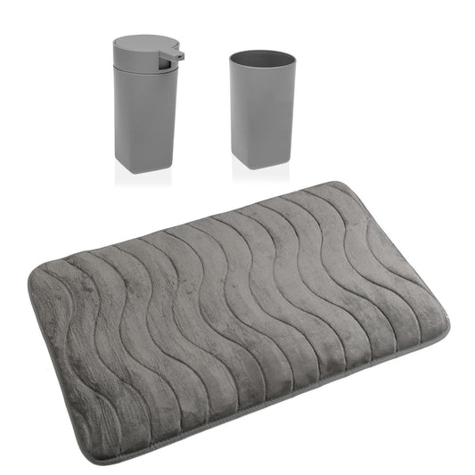 SET DISP.+VASO+ALFOMBRA GRIS VERSA8NOV