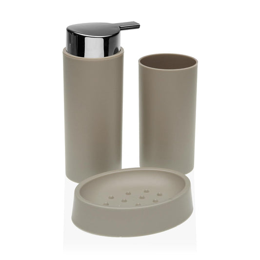 SET DISP.+VASO+JABONERA BEIGE VERSA8NOV