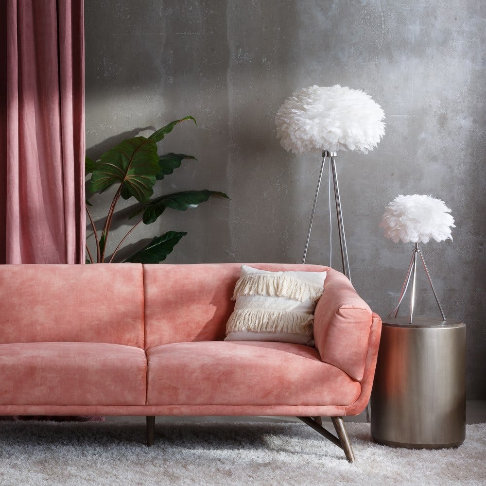 SOFA ROSA TEJIDO METAL 193