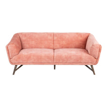 Cargar imagen en el visor de la galería, SOFA ROSA TEJIDO METAL 193