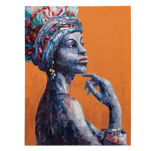 Cargar imagen en el visor de la galería, LIENZO PINTURA AFRICANA 75 X 100