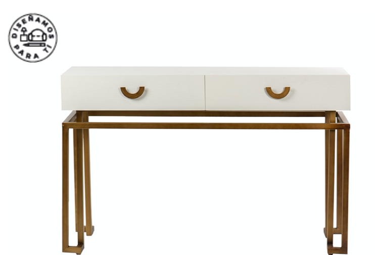 CONSOLA MODELO HILLSGOLD BLANCA