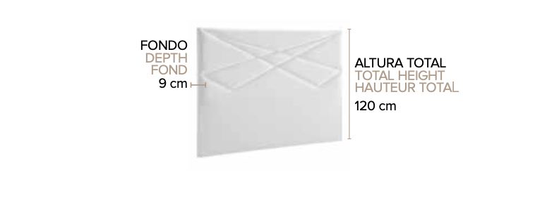 CABEZAL SEUL VARIAS MEDIDAS Y TEJIDOS  105/145/160/190/200 ANC X 120 ALT