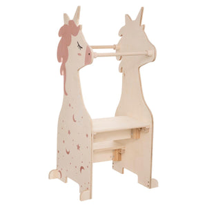 Torre de observación del unicornio infantil pino Al. 100 cm MBMARZOKIDS