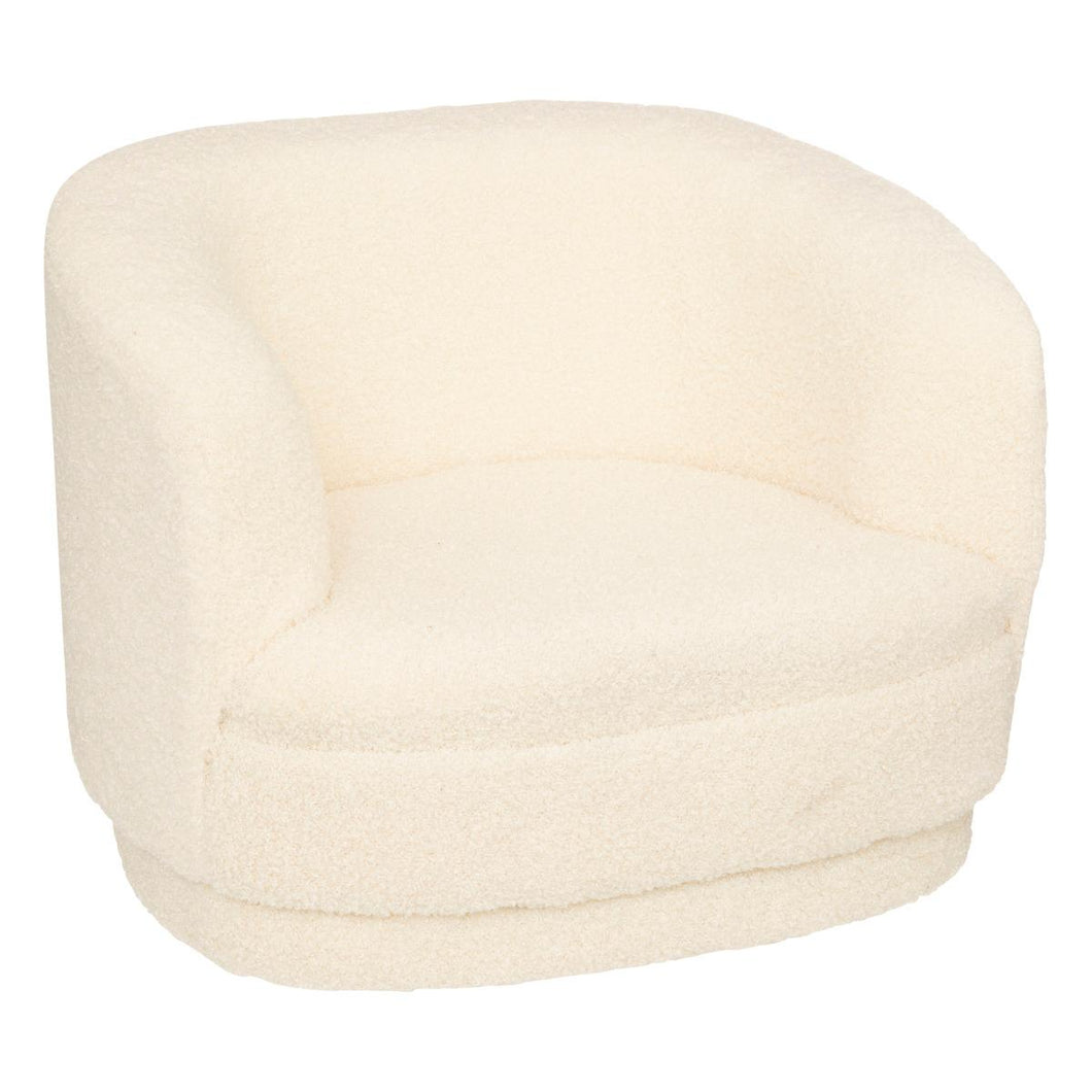 Sillón infantil bouclette blanco MBMARZOKIDS