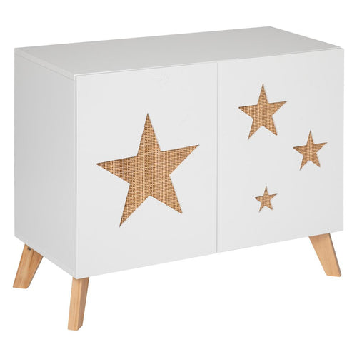 Mueble de almacenaje infantil estrella blanca 65x79cm MBMARZOKIDS