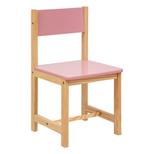 Silla "Classic" de pino y madera 29x29cm rosa MBMARZOKIDS