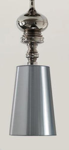 <p>Lámpara de colgar, diseño, cromada, pantalla plata</p> Grupo sdm JULIO