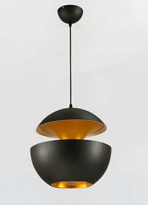 <p>Lámpara de colgar, diseño, metal, negro - dorado. Otros colores disponibles</p> Grupo sdm JULIO