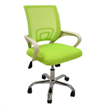 Cargar imagen en el visor de la galería, &lt;p&gt;Sillón de oficina, base cromada, malla y tejido verde pistacho&lt;/p&gt; Grupo sdm JULIO