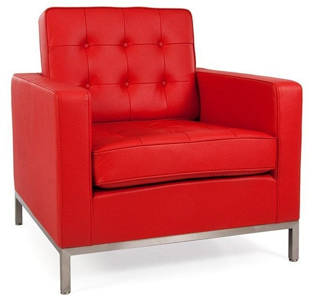 <p>Sillón de diseño, tejido cachemir de color rojo. Otros colores disponibles</p> Grupo sdm JULIO