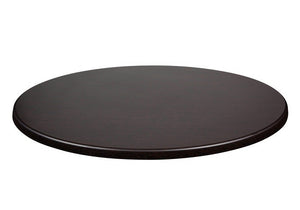 <p>Tapa de mesa Werzalit - Negro-55, 70 cms. de diámetro. Formato Werzalit Alemania</p> Grupo sdm JULIO